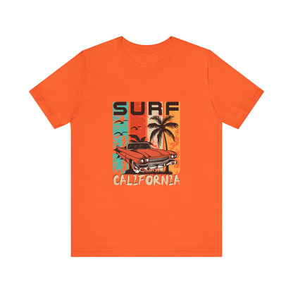 California Surf Vintage Tee - Unisex Short Sleeve T-Shirt - CreativeRino