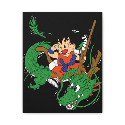 Dragon Adventure Matte Canvas Art - Perfect for Kids' Rooms & Anime Fans - CreativeRino