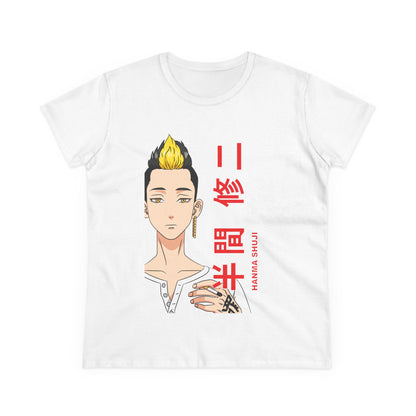 Anime-Inspired Women's Midweight Cotton Tee - Tokyo Revengers T-shirt Design - CreativeRino