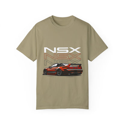 NSX Unisex Garment-Dyed T-Shirt - Retro Car Enthusiast Apparel - CreativeRino