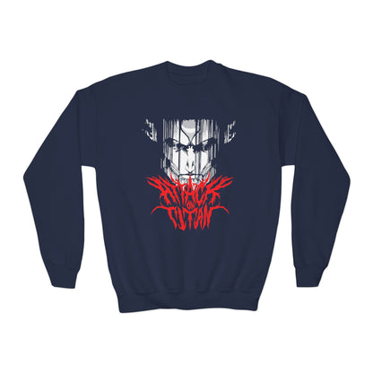 Anime Youth Crewneck Sweatshirt - Attack on Titan Graphic T-shirt - CreativeRino