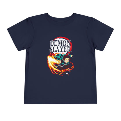 Demon Slayer Toddler Short Sleeve Tee - Cute Anime T-shirt for Kids - CreativeRino