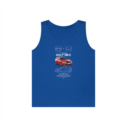 Cool Volkswagen Golf MK5 Unisex Heavy Cotton Tank Top - CreativeRino