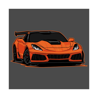 Sports Car Matte Square Poster - Perfect Wall Decor for Auto Enthusiasts - CreativeRino