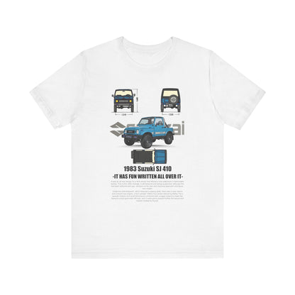 Vintage Suzuki 1983 Graphic Tee - Unisex Short Sleeve T-Shirt - CreativeRino