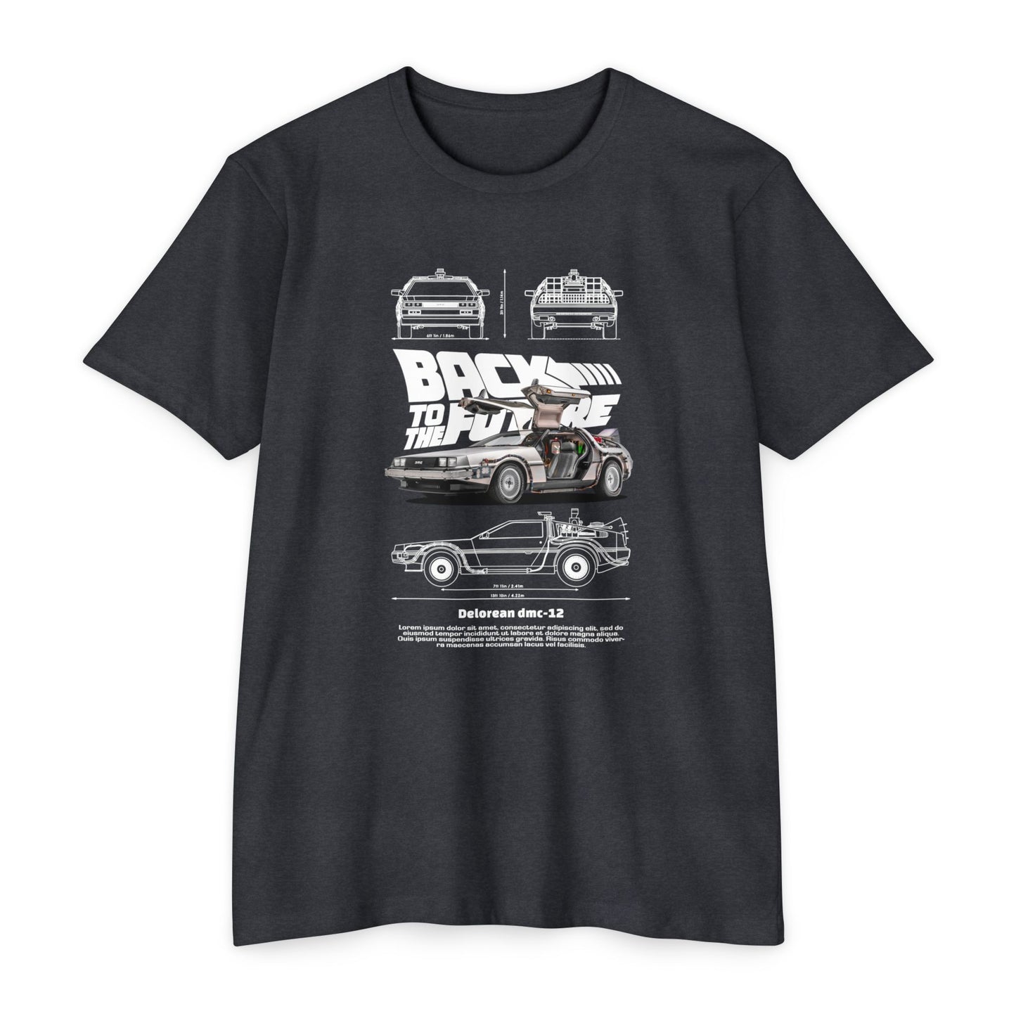 Back to the Future DeLorean Unisex T-Shirt - Retro Movie T-shirt - CreativeRino