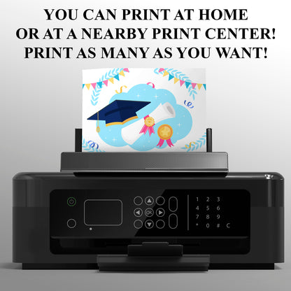 Kindergarten Graduation Moving Up Ceremony Invitation Template - CreativeRino