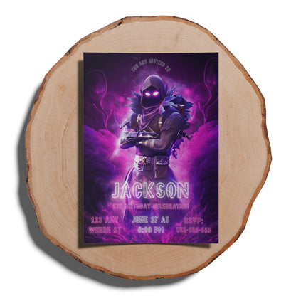 Fortnite Birthday Invitation Template - CreativeRino