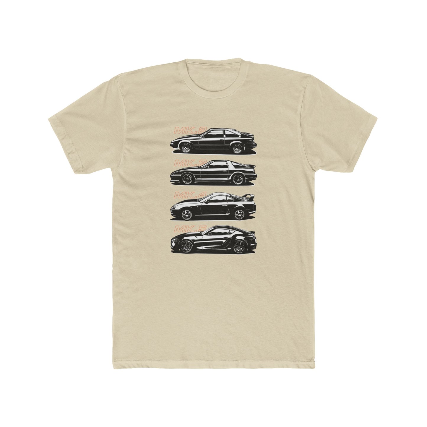 Toyota Supra Series Car Collection Unisex Cotton Crew Tee - CreativeRino