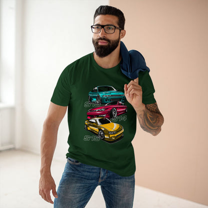 Classic Car Enthusiast Tee - S13, S14, S15 Car T-shirt Designs - CreativeRino