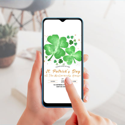 St. Patrick's Day Party Invitation Template - CreativeRino