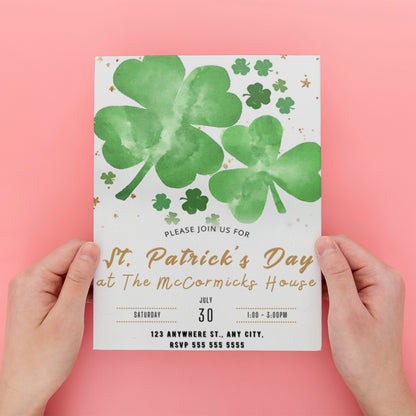 St. Patrick's Day Party Invitation Template - CreativeRino