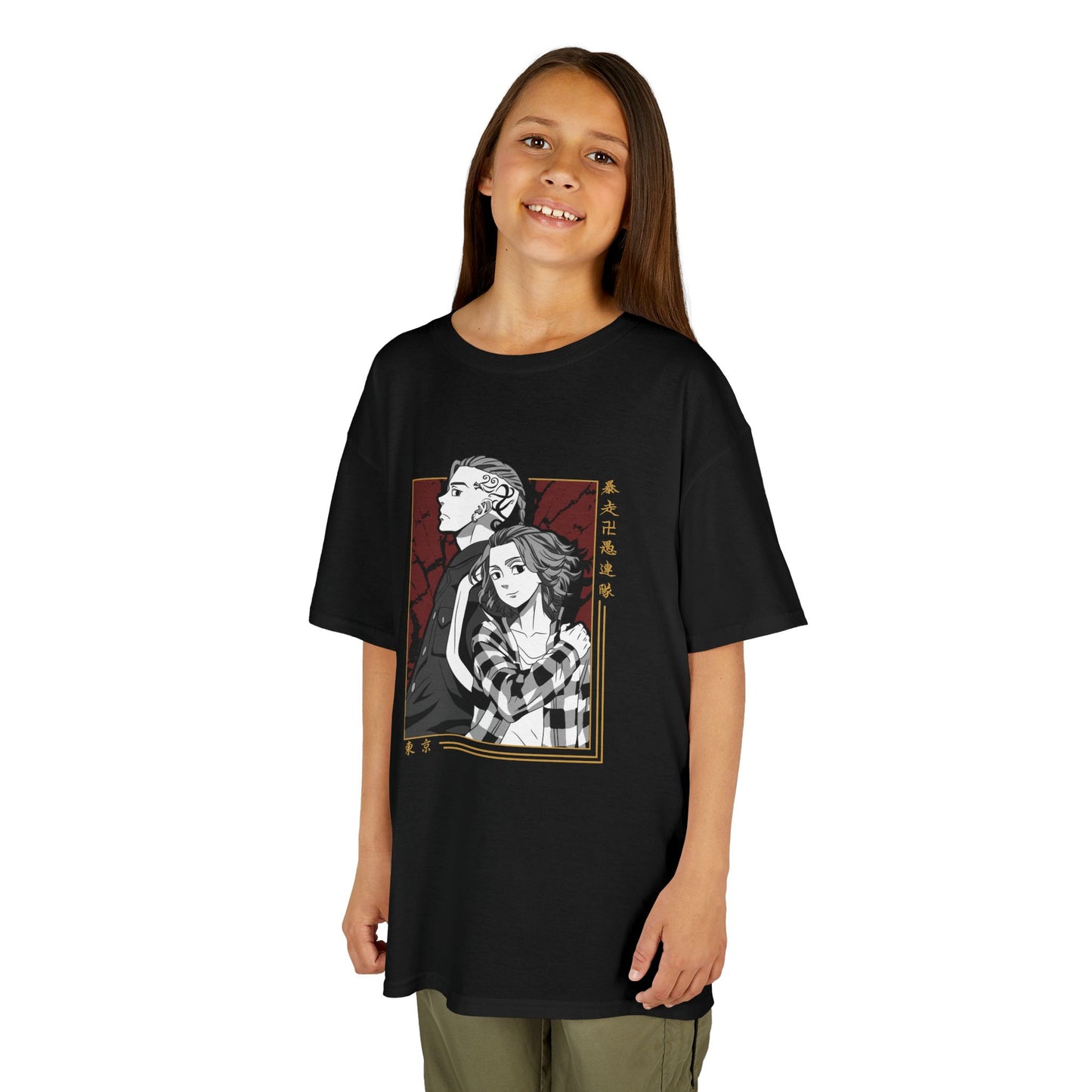 Tokyo Revengers Stylish Kids Heavy Cotton Tee Anime Inspired Graphic T-shirt - CreativeRino