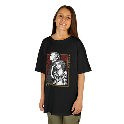 Tokyo Revengers Stylish Kids Heavy Cotton Tee Anime Inspired Graphic T-shirt - CreativeRino