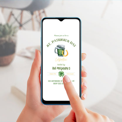 St. Patrick's Day Party Invitation Template - CreativeRino