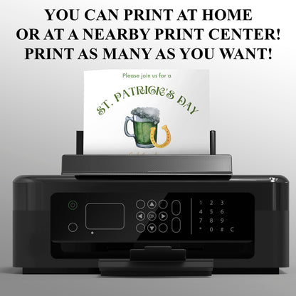 St. Patrick's Day Party Invitation Template - CreativeRino