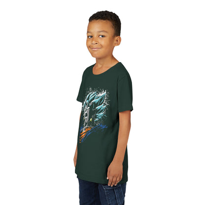 Anime Youth Short Sleeve Tee - Cool Dragon Ball  T-shirt Design for Kids - CreativeRino