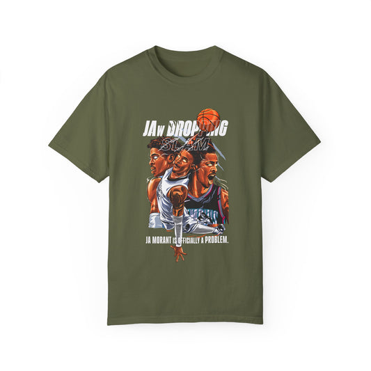 JA Morant Basketball Graphic T-shirt - Unisex Garment-Dyed Tee - CreativeRino