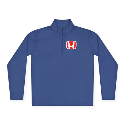 Honda Unisex Quarter-Zip Pullover with Logo - Stylish Comfort for Everyday Wear - CreativeRino
