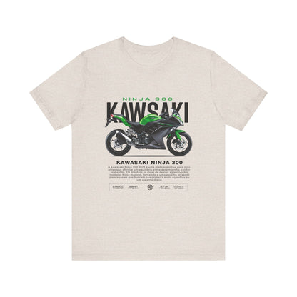 Kawasaki Ninja 300 Unisex T-Shirt - Vintage Motorcycle Graphic Tee - CreativeRino