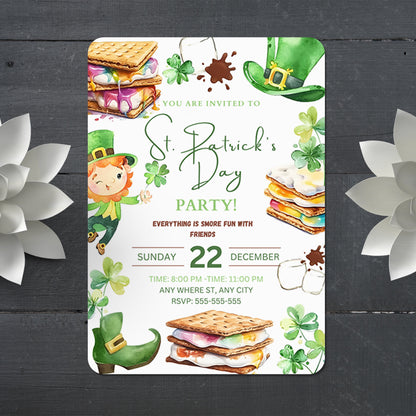 St. Patrick's Day Party Invitation Template - CreativeRino