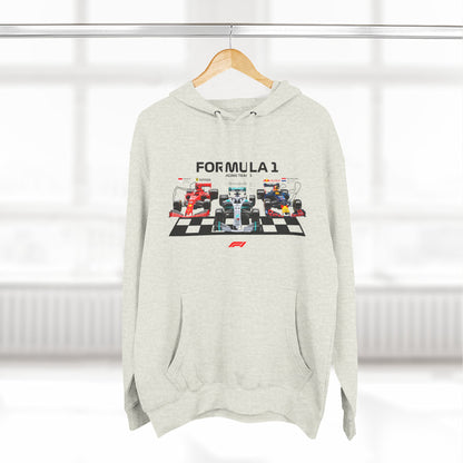 Formula 1 Racing Team Fleece Hoodie - Racing Style Sweatshirt for Fans - CreativeRino