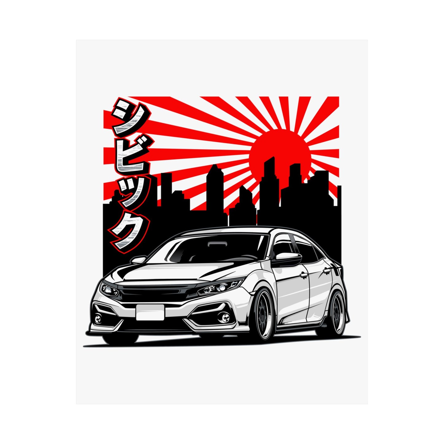 Japanese Car Art Matte Vertical Poster - CreativeRino