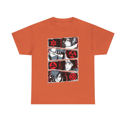 Anime Inspired Unisex Heavy Cotton Tee - Naruto T-shirt Design - CreativeRino