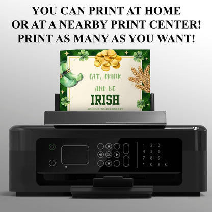 St. Patrick's Day Party Invitation Template - CreativeRino