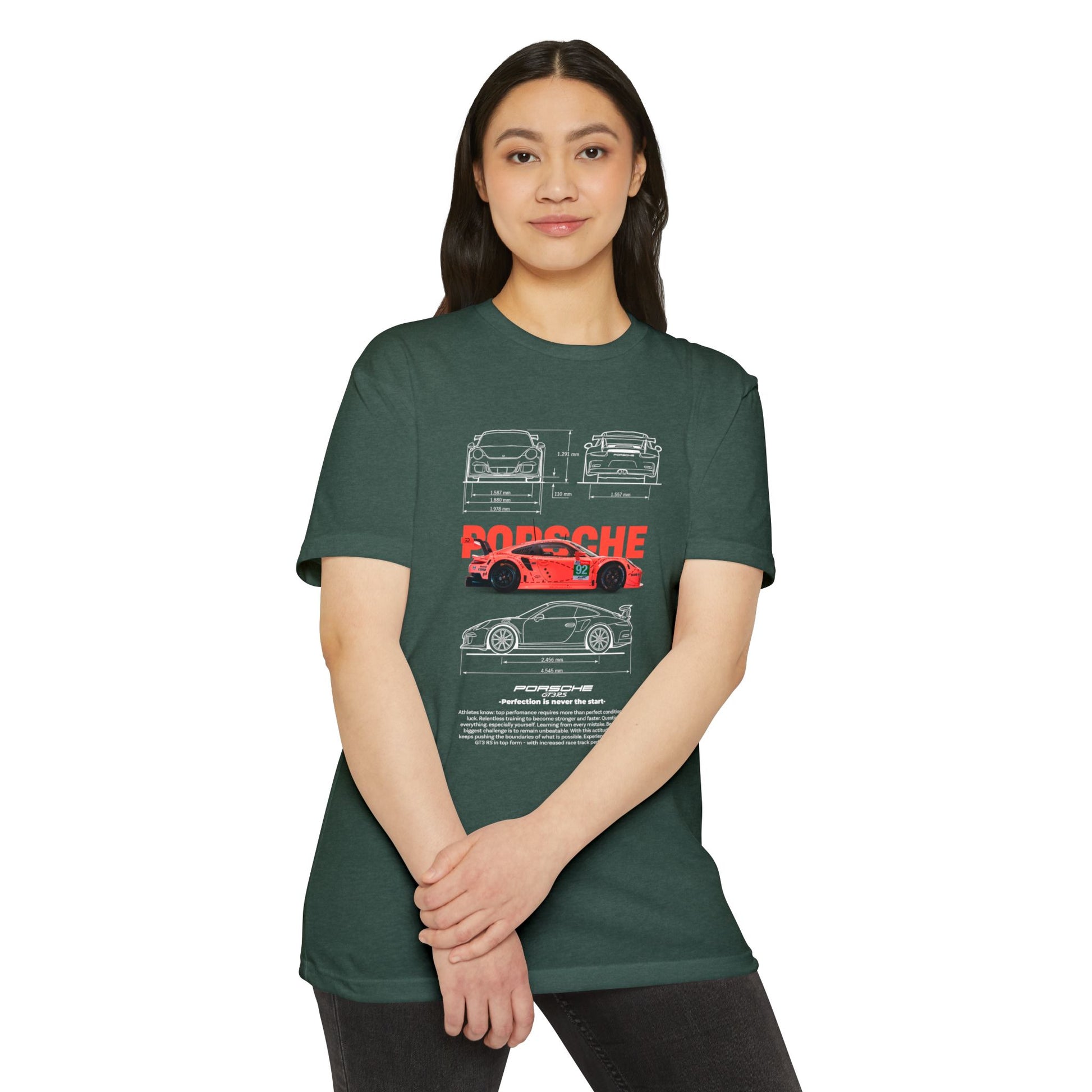 Porsche Gt3rs Vintage Graphic Unisex T-Shirt | Perfect Gift for Car Enthusiasts - CreativeRino