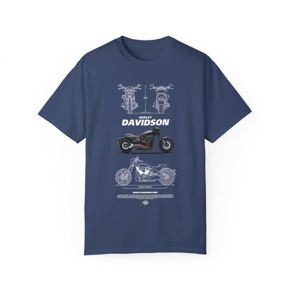 Harley Davidson Vintage Motorcycle Unisex T-Shirt - CreativeRino