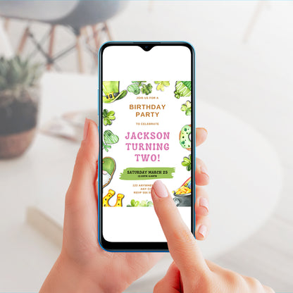 St. Patrick's Birthday Invitation Template - CreativeRino
