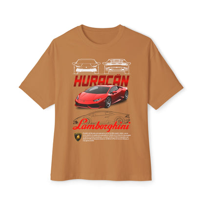 Lamborghini Huracan Graphic Tee - Unisex Oversized Boxy T-Shirt - CreativeRino