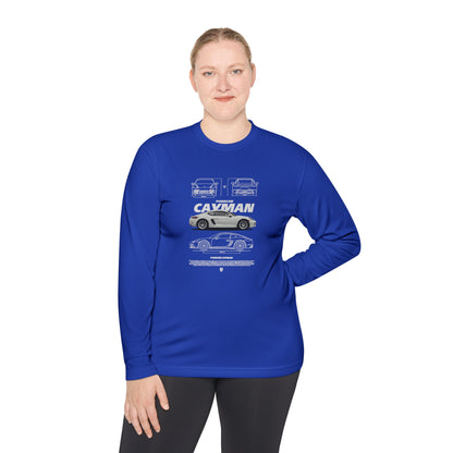 Porsche Cayman Unisex Lightweight Long Sleeve Tee - Car Graphic T-shirt - CreativeRino