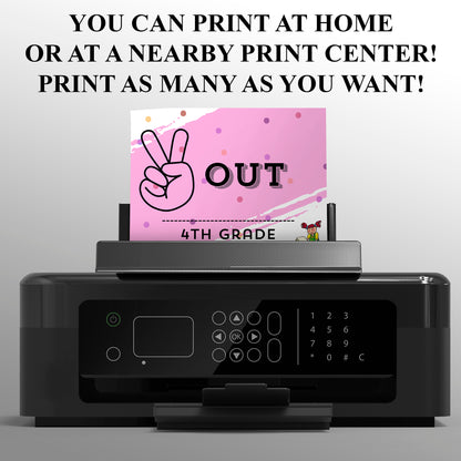 Peace Out Graduation Invitation Template - CreativeRino