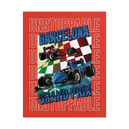 Barcelona Grand Prix Racing Rolled Poster - Unstoppable Energy Poster for Car Enthusiasts - CreativeRino