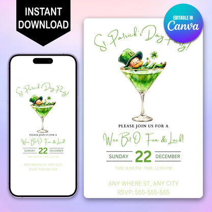 St. Patrick's Party Invitation Template - CreativeRino