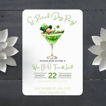 St. Patrick's Party Invitation Template - CreativeRino