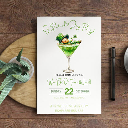 St. Patrick's Party Invitation Template - CreativeRino