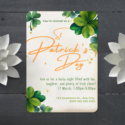 St. Patrick's Party Invitation Template - CreativeRino