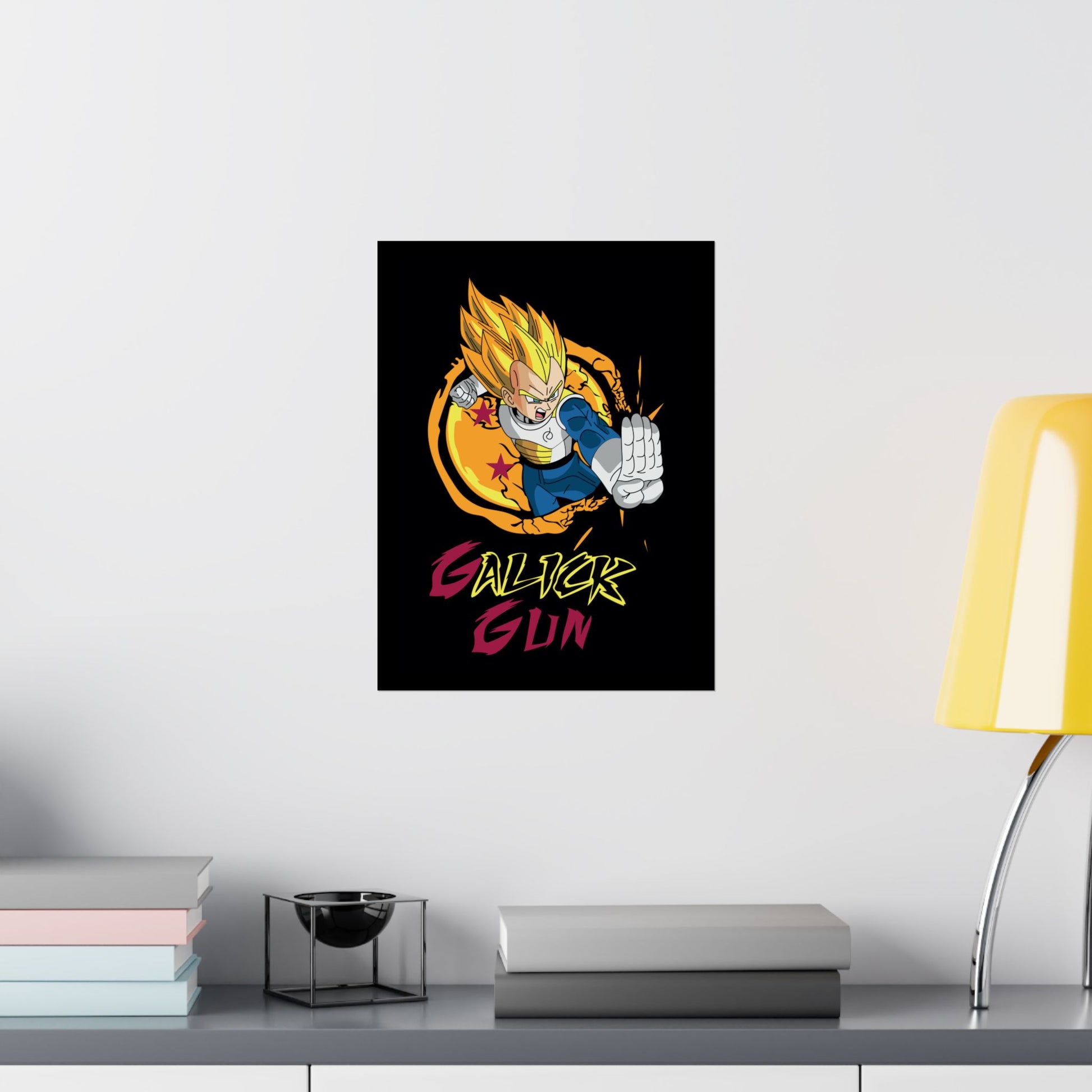 Dragon Ball Z Matte Vertical Poster - Galick Gun Artwork - CreativeRino