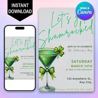 St. Patrick's Party Invitation Template - CreativeRino