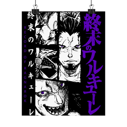 Anime Matte Vertical Posters Record of Ragnarok Wall Art - CreativeRino