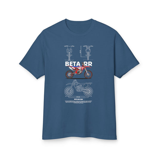Beta RR 350 Motorcycle Graphic Tee - Unisex Heavyweight Cotton T-Shirt - CreativeRino