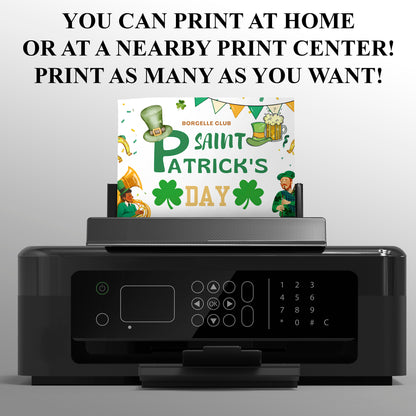 St. Patrick's Birthday Invitation Template - CreativeRino