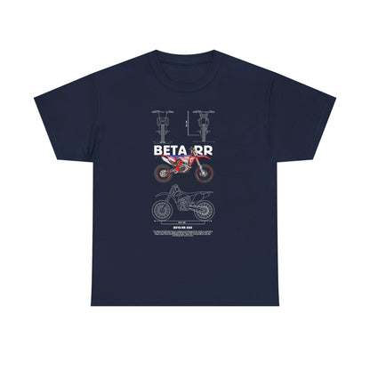 Unisex Heavy Cotton Tee - Beta RR Motorcycle Graphic T-shirt - CreativeRino