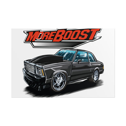 MoreBoost Automotive Rolled Poster - Stylish Car Art for Enthusiasts - CreativeRino