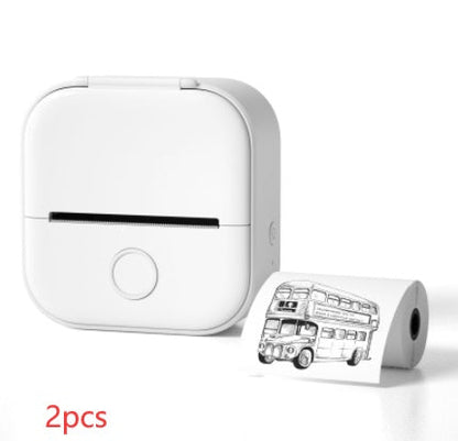 Portable Mini Thermal Label Printer Home Photo Printer Student Wrong Question Printer Bluetooth-compatible Mini Label Printer Price Tag CreativeRino