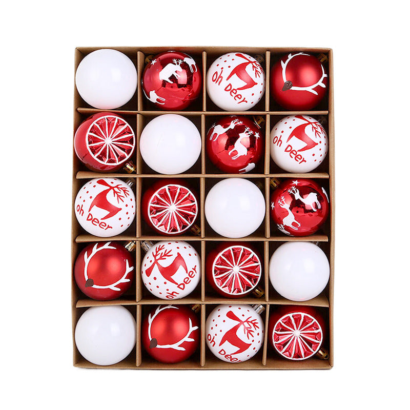 20-Piece Deluxe Christmas Ball Set (6cm) | Shatterproof Electroplated Plastic Ornaments Decor eprolo