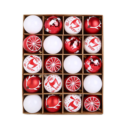 20-Piece Deluxe Christmas Ball Set (6cm) | Shatterproof Electroplated Plastic Ornaments Decor eprolo
